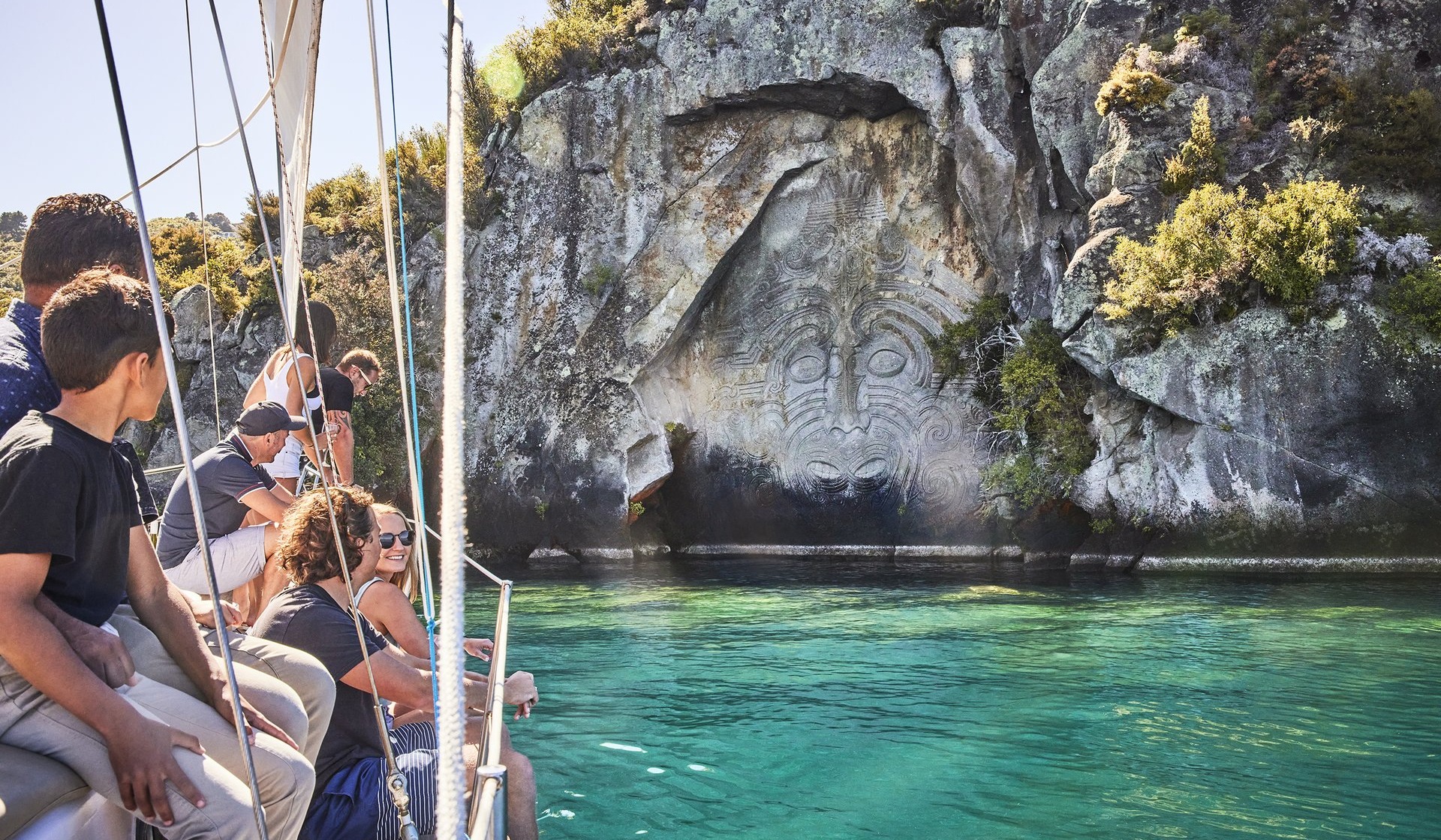 Taupō Sailing Adventures - Māori Rock Carvings